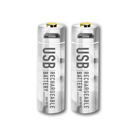 LaPO 可充式鋰離子電池組 WT-AAA01 4號AAA電池 環保電池 USB充電電池(兩入組)