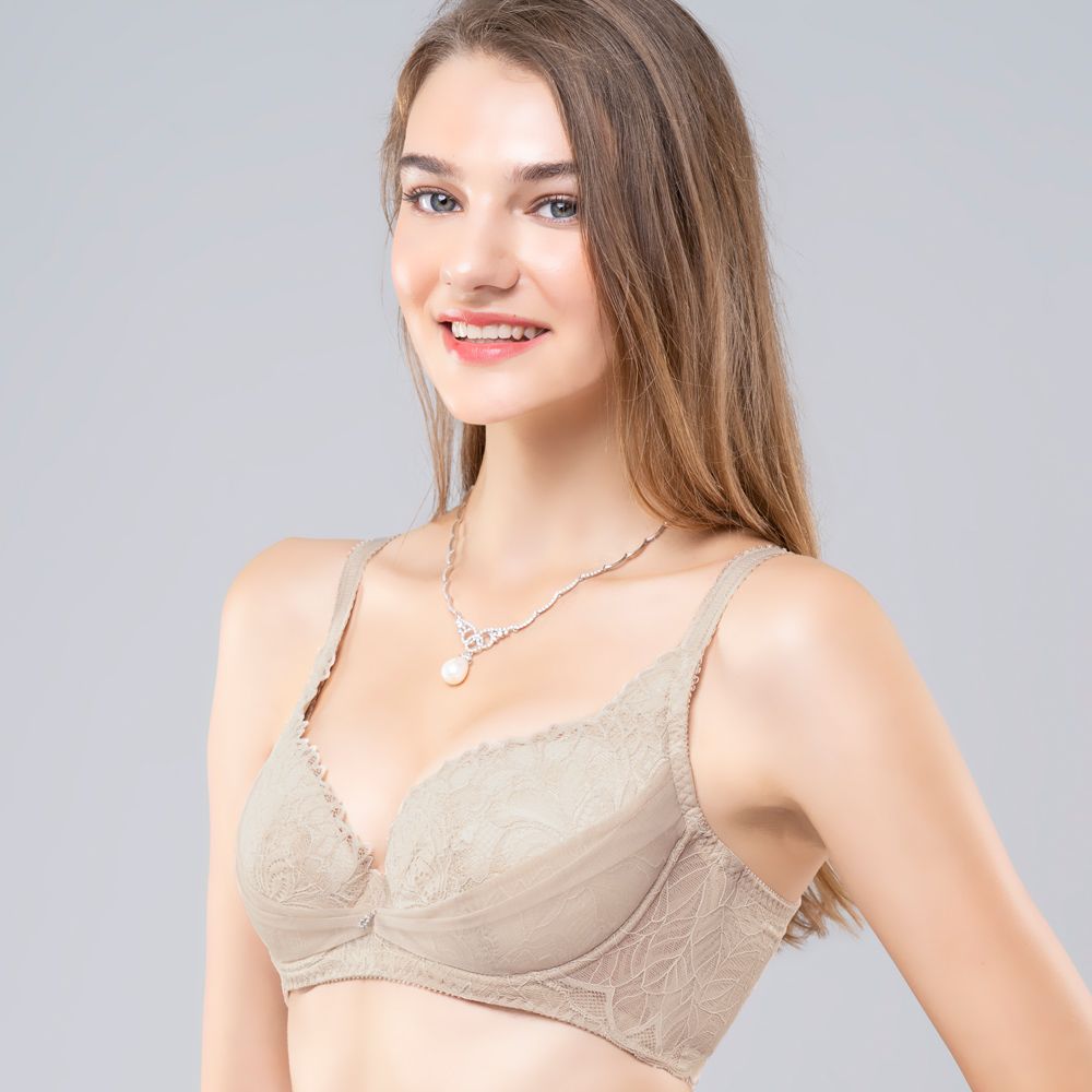 【思薇爾】撩波鳶尾花系列A-E罩蕾絲包覆內衣(淡漠膚)