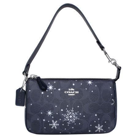 COACH 
雪花圖印小款手提包