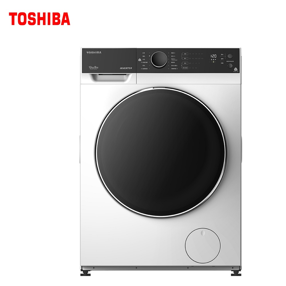 TOSHIBA東芝 12kg變頻溫水洗脫烘滾筒洗衣機