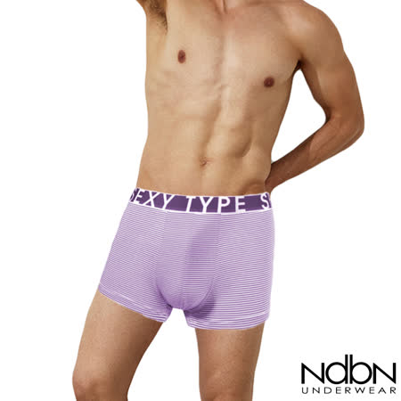 【NdbN】3D立體彈性運動平口褲.男內褲.四角褲-深紫