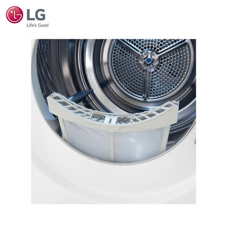 【LG 樂金】9公斤◆WiFi變頻免曬衣乾衣機◆冰磁白(WR-90VW) 含基本安裝 送好禮