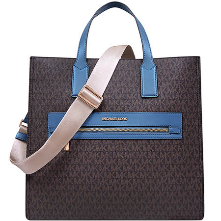 MICHAEL KORS Kenly LOGO PVC手提/斜背兩用包