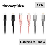 (買一送一)thecoopidea Lightning to Type C 快速充電傳輸線(尼龍編織線材 1.2M)