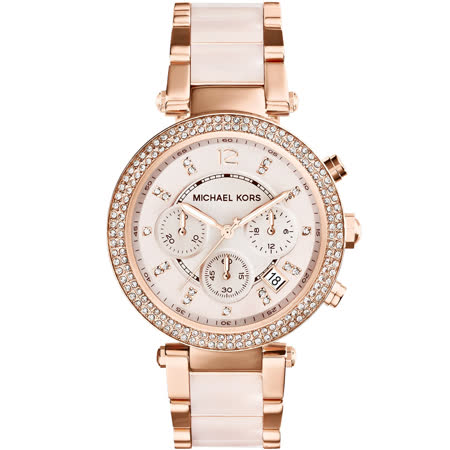 Michael Kors 
璀璨迷漾晶鑽三眼錶