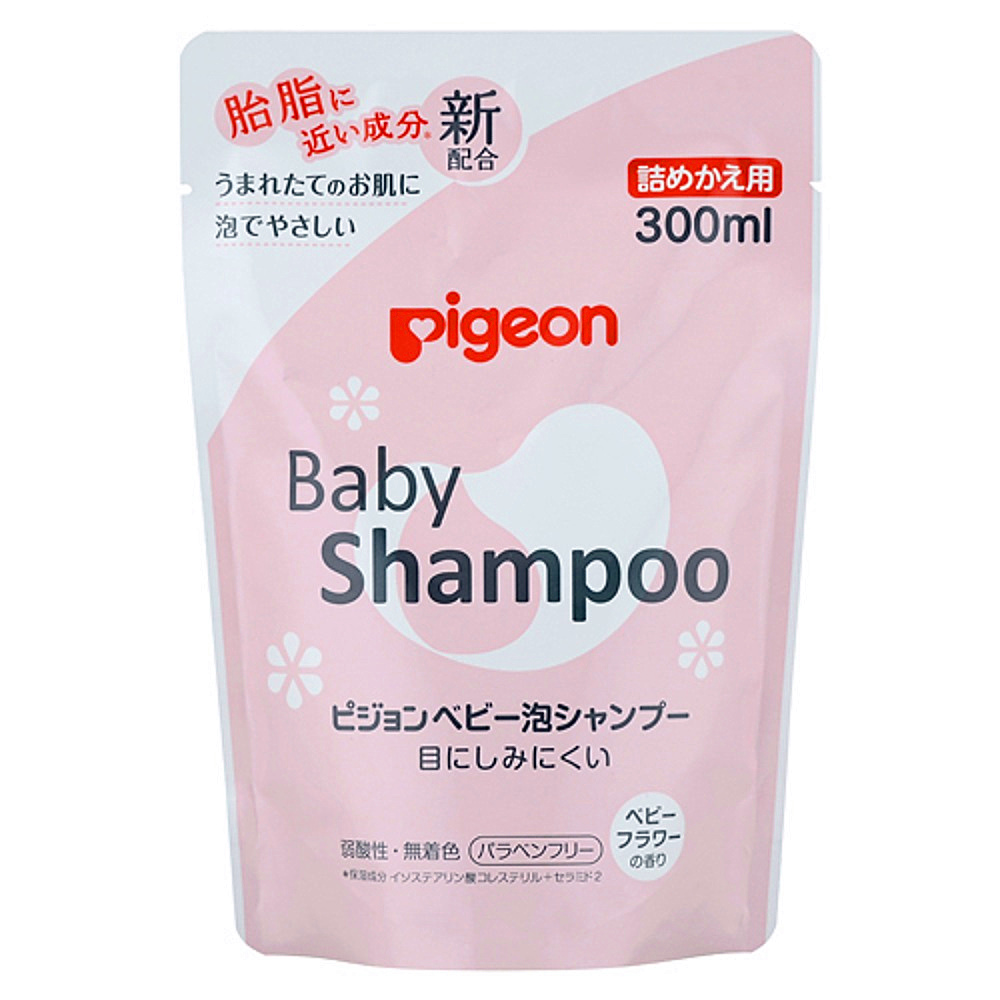 日本【貝親Pigeon】嬰兒花香洗髮乳 補充包400ml