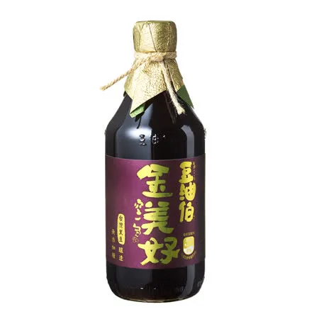 【豆油伯】金美好無添加糖釀造醬油 500ml