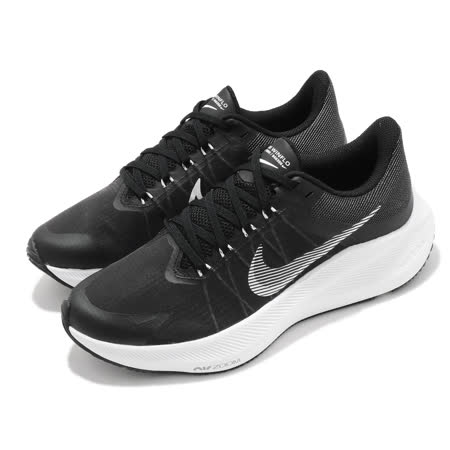 Nike 慢跑鞋 Winflo 8 運動 女鞋 輕量 透氣 舒適 避震 路跑 健身 黑 白 CW3421005