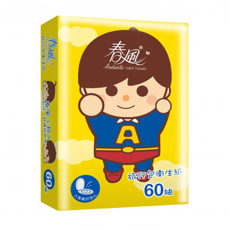 【春風】小超人旅行包衛生紙60抽x3包x6串