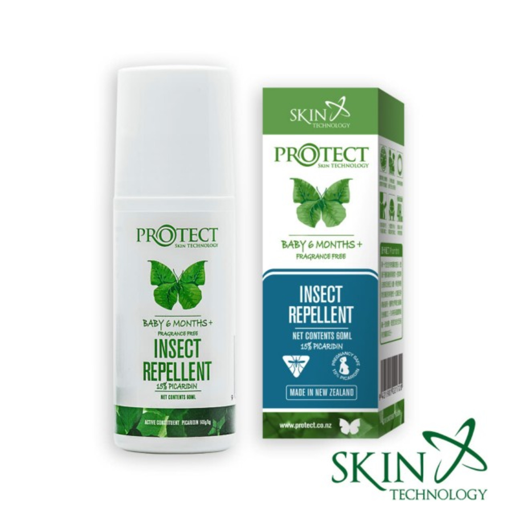 【紐西蘭 Skin Technology PROTECT】Picaridin 派卡瑞丁長效防蚊液-無味滾珠型60ml