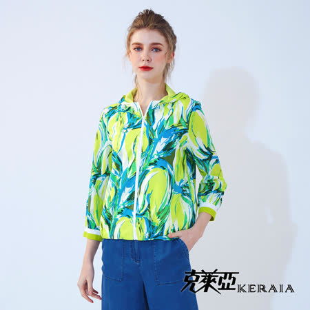 KERAIA 克萊亞
印花棉料連帽外套