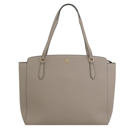 TORY BURCH 64190 EMERSON 防刮皮革大款托特包.灰