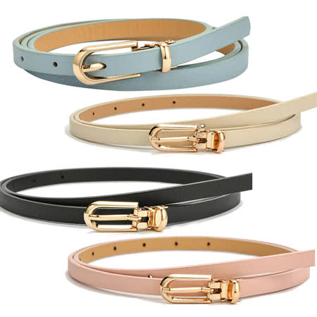 Decoy
馬卡龍橢圓金扣細皮帶