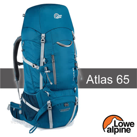 【英國 LOWE ALPINE】新款 Atlas 65 輕量登山健行背包(附防水背包套/2條輔助帶)_FMP95-AT 西洋藍