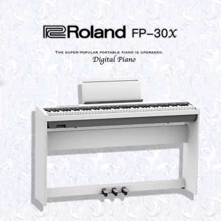 ROLAND樂蘭 / 88鍵數位鋼琴 FP-30X 白色套裝組 / 公司貨保固