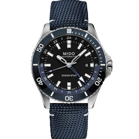 MIDO美度 Ocean Star GMT 
														海洋之星 兩地時間顯示 潛水機械腕錶