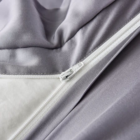 【Betrise霧霾灰】雙人 宮廷系列 300織紗100%純天絲防蟎抗菌四件式兩用被床包組