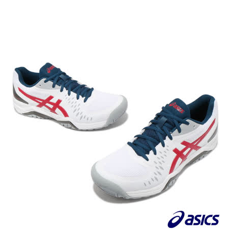 Asics 網球鞋 Gel Challenger 12 男鞋 亞瑟士 緩衝 穩定 包覆 運動 白 紅 1041A045117 1041A045117