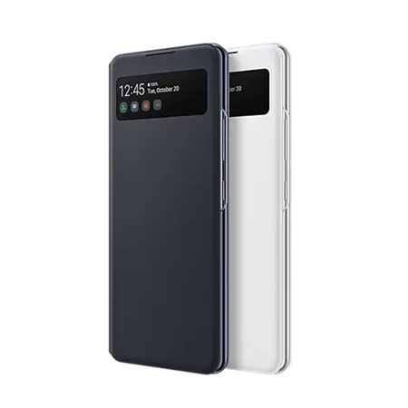 Samsung A42 5G 原廠透視感應皮套 黑色 台灣公司貨 原廠盒裝