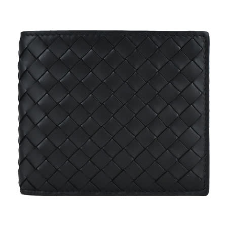 BOTTEGA VENETA 
編織小牛皮對開8卡短夾