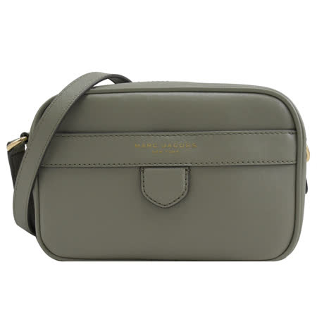 MARC JACOBS 馬克賈伯 燙印LOGO 防刮相機斜背包.綠