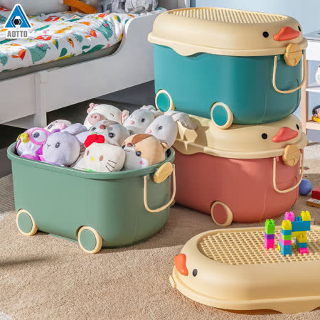 可愛小鴨附輪
可移動收納箱特大款1入