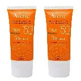 Avene雅漾 全效極護亮顏防曬乳SPF50+ 30ml(2入組)