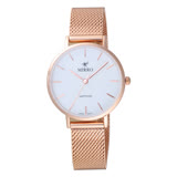 MIRRO 極簡主義時尚腕錶-玫瑰金X白小-6107KL-29651-W