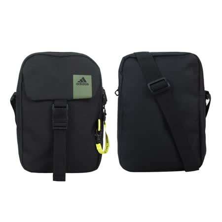 ADIDAS 中型裝備袋-隨身包 側背包 斜背包 肩背包 愛迪達 5.5L 黑綠 F