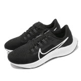 Nike 慢跑鞋 Zoom Pegasus 38 運動 男鞋 氣墊 舒適 避震 路跑 健身 球鞋 黑 白 CW7356002 CW7356-002 腳長28.5CM=男US10.5