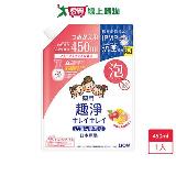 獅王趣淨抗菌洗手慕斯補充包果香450ml【愛買】