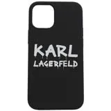 KARL LAGERFELD Iphone12(5.4吋) mini 塗鴉個性手機殼.黑