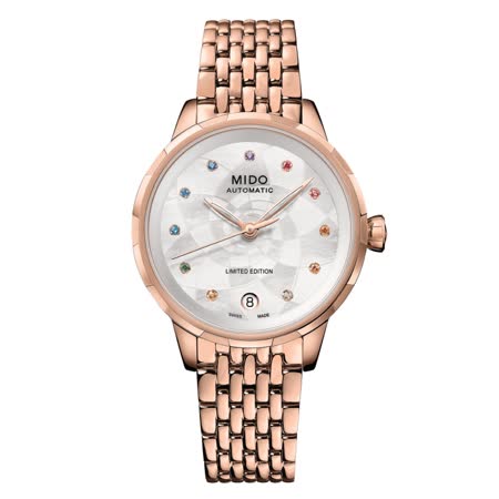 MIDO美度 RAINFLOWER 花雨系列 真鑽機械腕錶 / M0432073310900 / 34mm