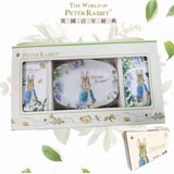 【英國比得兔Petter Rabbit】手工皂禮盒組 (馬告茶樹味道手工皂x2+陶瓷皂盤x1)
