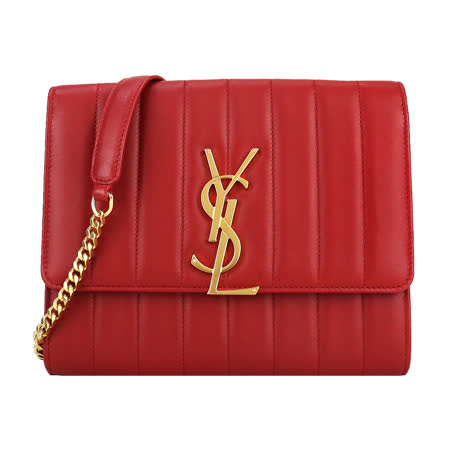 YSL
小牛皮鏈帶翻蓋肩背包