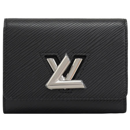 Louis Vuitton LV M64414 TWIST Epi 水波紋三折六卡零錢短夾.黑 現貨