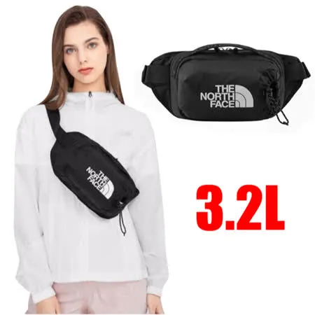 【The North Face】3.2L 多功能日用休閒耐磨腰包/單肩斜背包(可調節腰帶)/ 52RW-JK3 黑 N