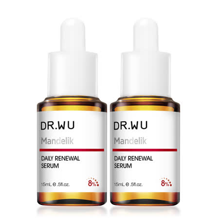 DR.WU杏仁酸溫和煥膚精華15mlX2