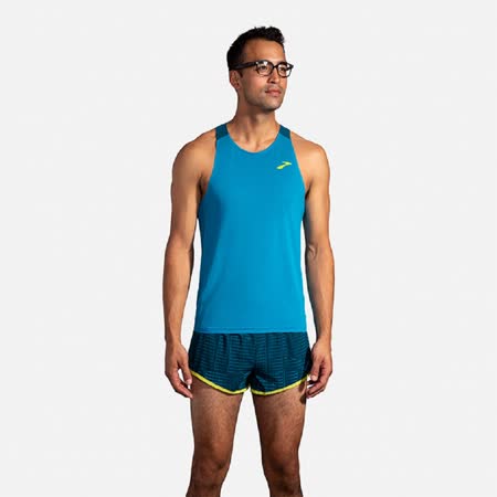 BROOKS 男 Atmosphere 運動背心_電光藍(211318479)