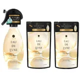 日本【P&G】EAU DE LUXE衣物香噴 280ml-清靜早晨*1瓶+補充包*2包