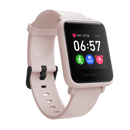 Amazfit 華米 米動青春版3 Bip S Lite 超輕薄健康運動心率智慧手錶-少女粉