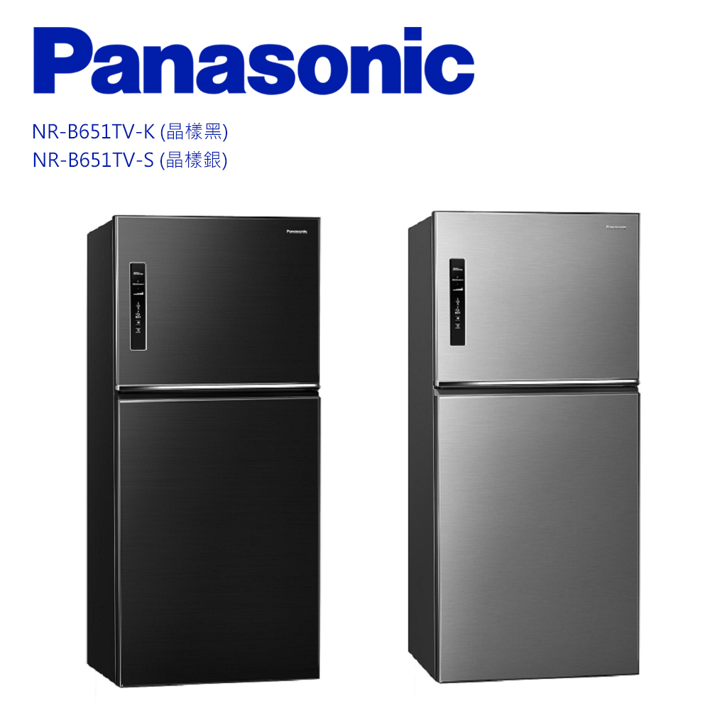 Panasonic 國際牌 ECONAVI二門650L一級能冰箱 NR-B651TV-含基本安裝+舊機回收