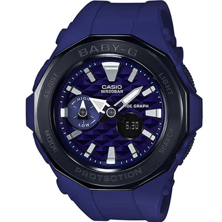 CASIO BABY-G 海灘露營潮汐顯示運動錶(BGA-225G-2A) 藍