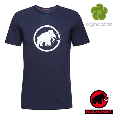 【瑞士 MAMMUT 長毛象】男新款 Classic T-Shirt 經典LOGO短袖上衣.休閒衫.運動衣/1017-02240-5118 海洋藍