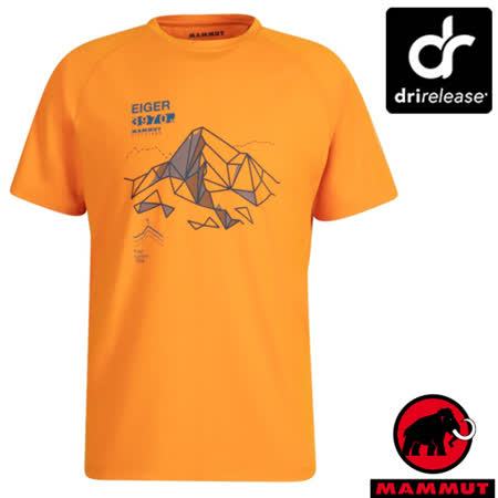 MAMMUT 長毛象 Lenni 男排汗快乾短袖襯衫_1015-00300-40138 綠鬣蜥/樹林