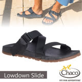 【美國 Chaco】男款 LOWDOWN SLIDE 休閒涼鞋/戶外拖鞋.海灘鞋.耐磨.排流.止滑/CH-LSM01-H405 黑