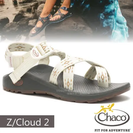 【美國 Chaco】女 Z/CLOUD 2 越野紓壓運動涼鞋(夾腳款)/戶外拖鞋.海灘鞋.耐磨/CH-ZLW02-HH09 沙灘之窗