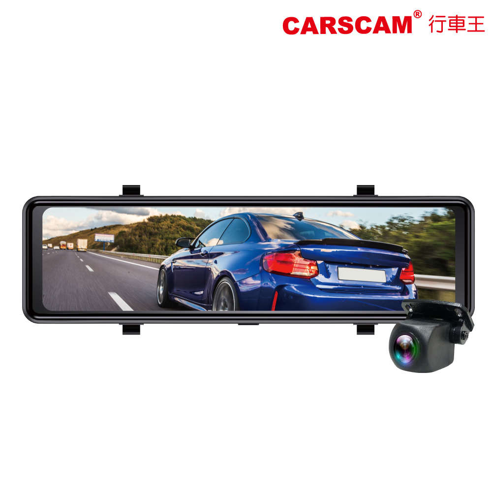 CARSCAM行車王 CA11 全螢幕11吋觸控真實1080P後視鏡雙鏡頭行車記錄器(贈32G)