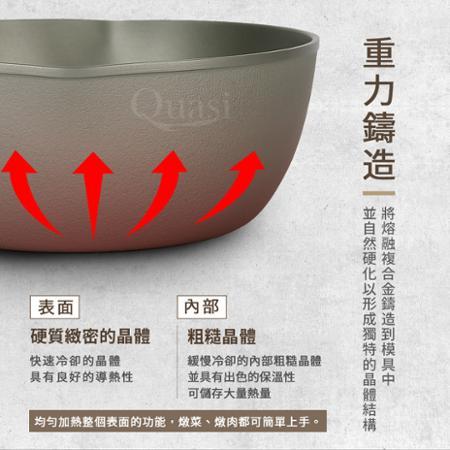 【Quasi】極上鑄造萬用提式小火鍋18cm/900ml/1人用(台灣製)