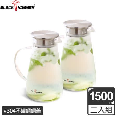 BLACK HAMMER
沁涼耐熱玻璃水瓶2入組